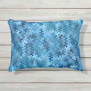 Trendy Stylish Blue Pattern Buitenkussen