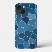 Trendy Stylish Blue Pattern Case-Mate iPhone Case (Achterkant)