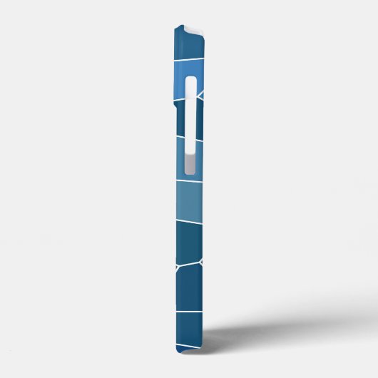 Trendy Stylish Blue Pattern Case-Mate iPhone Case (Achterkant / Links)