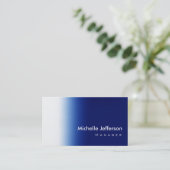 Trendy Stylish Blue Visitekaartje (Staand voorkant)