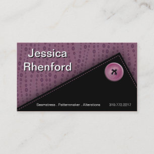 Trendy Stylish Button Up Business Card-sjabloon Visitekaartje