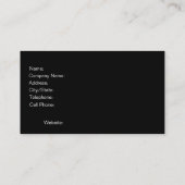 Trendy Stylish Button Up Business Card-sjabloon Visitekaartje (Achterkant)