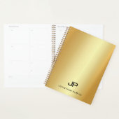 Trendy Stylish Faux Gold Modern Monogramme Nom (Devant avec enveloppe)