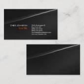 Trendy Stylish Grey Wave Pattern Visitekaartje (Voorkant / Achterkant)