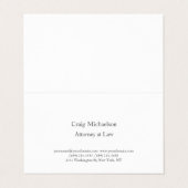 Trendy Stylish Minimalist Plain Simple Visitekaartjes (Buitenkant ongevouwen)