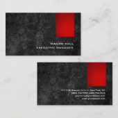 Trendy Stylish Red Gray Pattern Modern Visitekaartje (Voorkant / Achterkant)