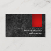 Trendy Stylish Red Gray Pattern Modern Visitekaartje (Achterkant)