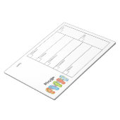 Trendy Stylish Weekly Planner Calendar Beach Notitieblok (Schuin)