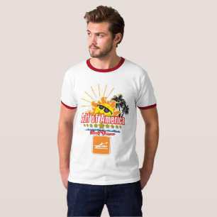 Trendy Summer Design T-Shirt – Levendige Golf retr