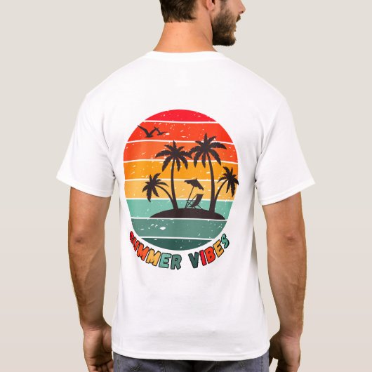 trendy "summer vibes" t-shirt (Dos)