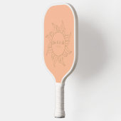 Trendy Sun Moon Sinaasappel Bruiloft Pickleball Pa Pickleball Paddle (Links)