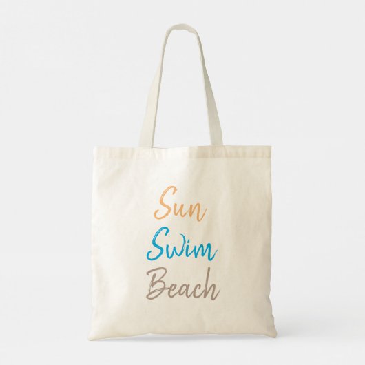 Trendy Sun Swim Beach Douane  Tote Bag (Achterkant)