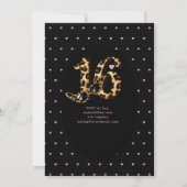 Trendy Sweet 16 Luipaardprint Groene Roze Goud Kaart (Achterkant)