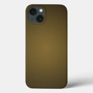 Trendy Tan en Black Grainy Vignette iPhone 13 Hoesje