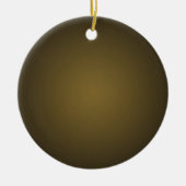 Trendy Tan en Black Grainy Vignette Keramisch Ornament (Voorkant)