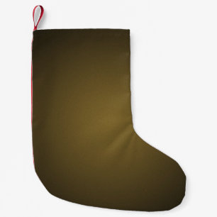 Trendy Tan en Black Grainy Vignette Kleine Kerstsok