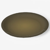 Trendy Tan en Black Grainy Vignette Papieren Bordje (Gekanteld)