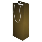 Trendy Tan en Black Grainy Vignette Wijn Cadeautas (Achterkant Gekanteld)