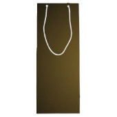 Trendy Tan en Black Grainy Vignette Wijn Cadeautas (Achterkant)