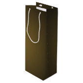 Trendy Tan en Black Grainy Vignette Wijn Cadeautas (Voorkant Gekanteld)