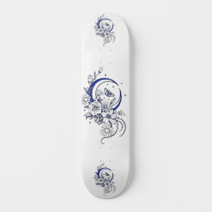 Trendy Tattoo Stijl Bloemige Halve Maan Deck Skateboard