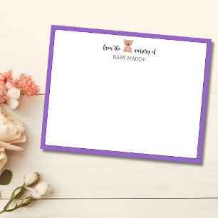 Trendy Teddybeer Kraam Briefpapier Notitiekaart Kaart