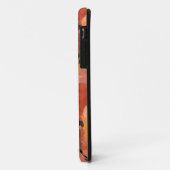 Trendy Terracotta Abstract Patroon Monogram Case-Mate iPhone Case (Achterkant/links)