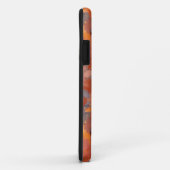 Trendy Terracotta Abstract Patroon Monogram Case-Mate iPhone Case (Achterkant/rechts)