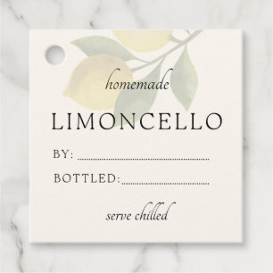 Trendy Thuisgemaakte Citroen Limoncello Dankjewel Bedankjes Labels