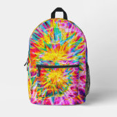 Trendy Tie Dye Bedrukte Rugzak (Voorkant)