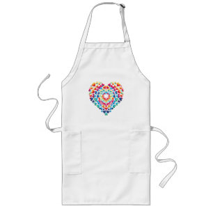 Trendy Tie-Dye met Hart Lang Schort