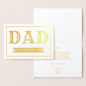 Trendy Tpografie Folie Vaderdag Kaarten (Display)