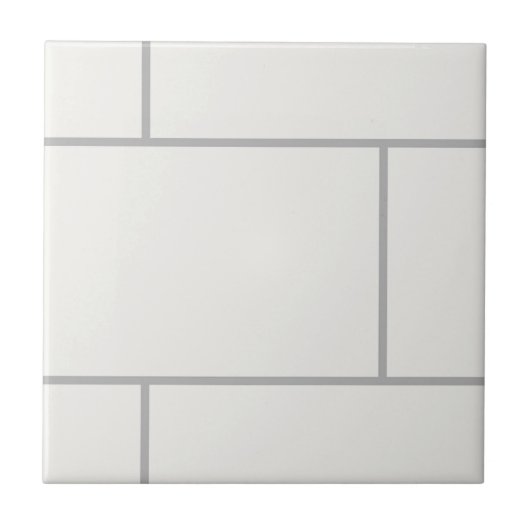 Trendy Traditional Classic Subway Tile Pattern Tegeltje (Voorkant)