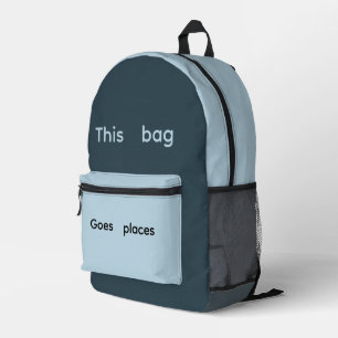 Trendy Travel Rugzak Print Cut Naagrugzak