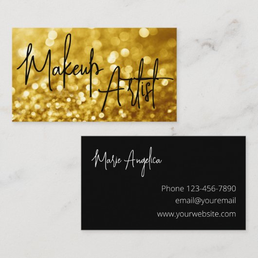 Trendy Trending Makeup Artiest Visitekaartjes (Voorkant / Achterkant)