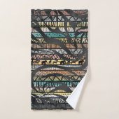 Trendy Tribal African Pattern Zebra Print Bad Handdoek (Handdoek)