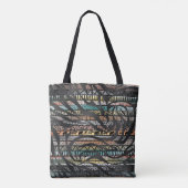 Trendy Tribal African Pattern Zebra Print Draagtas (Achterkant)