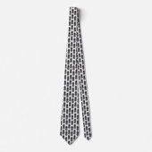 Trendy Tropical Black and White Pineapple Pattern Stropdas (Voorkant)