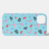 Trendy Tropical Flamingo & Watermelon Pattern Case-Mate iPhone Case (Achterkant (horizontaal))