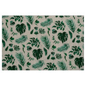 Trendy Tropical Foliage Green Leaves Pattern Stof (Fat Quarter)