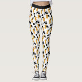 Trendy Tropical Pineapple Pattern Leggings (Voorkant)