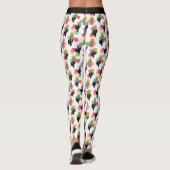 Trendy Tropical Succulent Leggings Motifs (Dos)