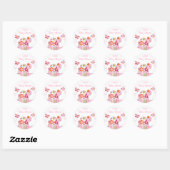 Trendy Tropical Turtle Envelope Seals Stickers (Vel)