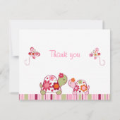Trendy Tropical Turtle Thank You Note Cartes (Devant)