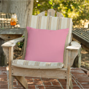 Trendy Tulp Roze Effen Kleur Buitenkussen