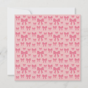 Trendy Tulp Roze Strikken Patroon Op Boho Chic Roz Kaart