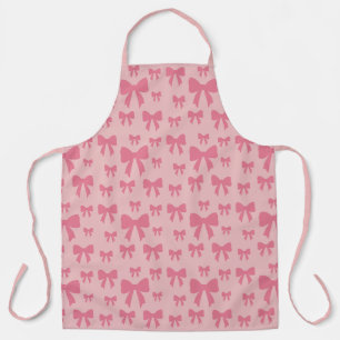 Trendy Tulp Roze Strikken Patroon Op Boho Chic Roz Schort