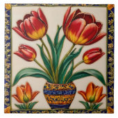 Trendy Tulpen Mooi Collectie Tegeltje (Voorkant)