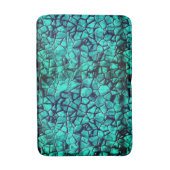 Trendy turquoise strand pelt textuur badmat (Voorkant Verticaal)
