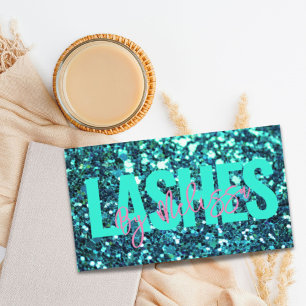 Trendy Typografie Beauty Make-up Artiest Lashes Visitekaartje